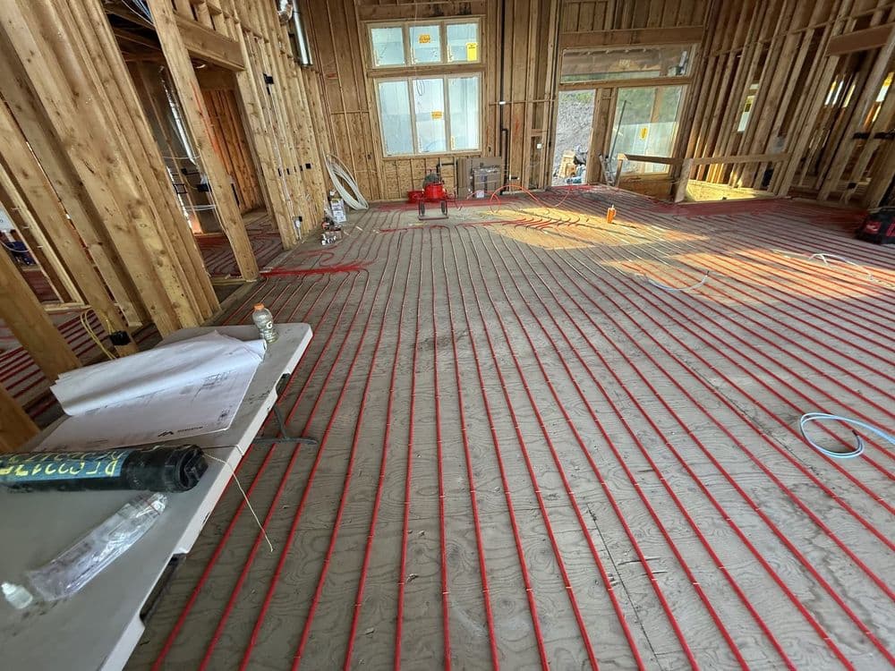 Innovative In-Floor Heating Installation in Harrison, ID image