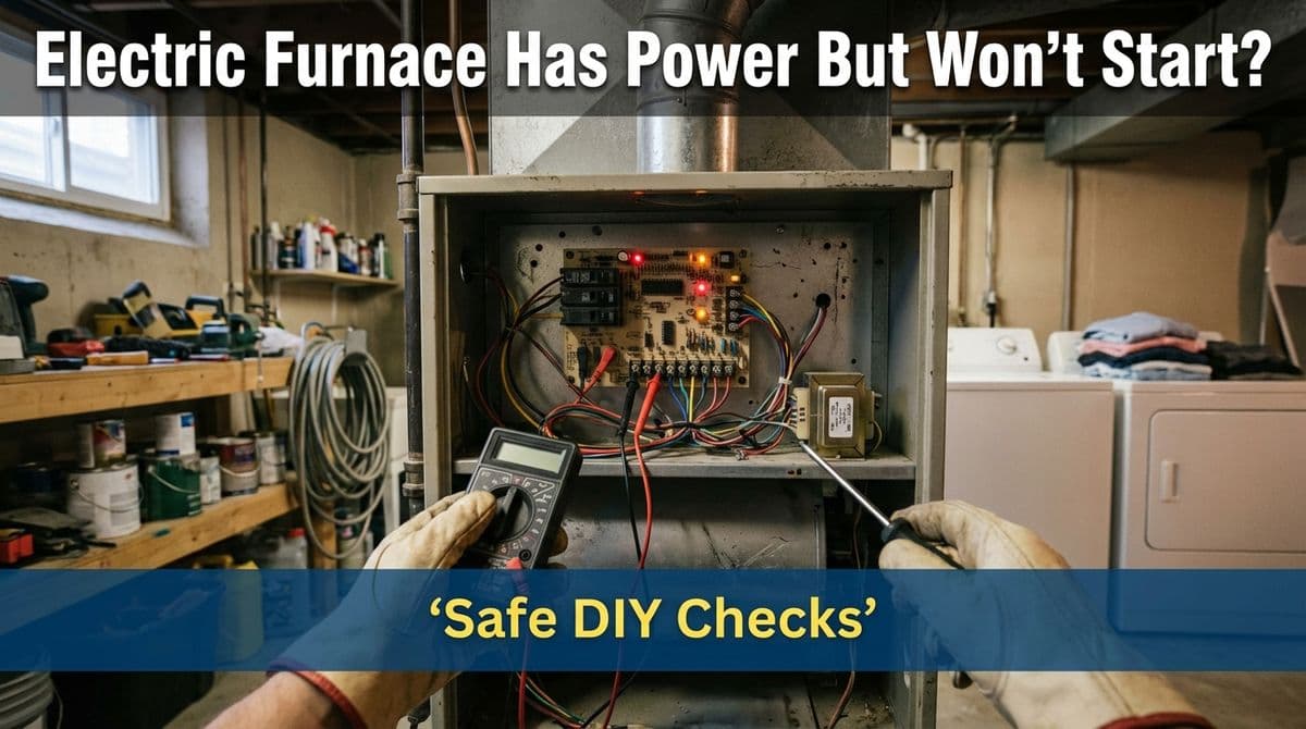 Electric Furnace Has Power But Won’t Start? Safe DIY Checks image
