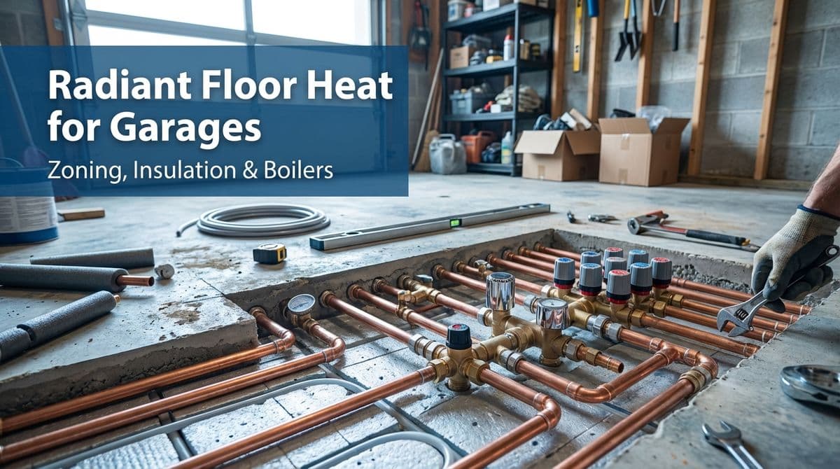 Radiant Floor Heat for Garages: Zoning, Insulation & Boilers image