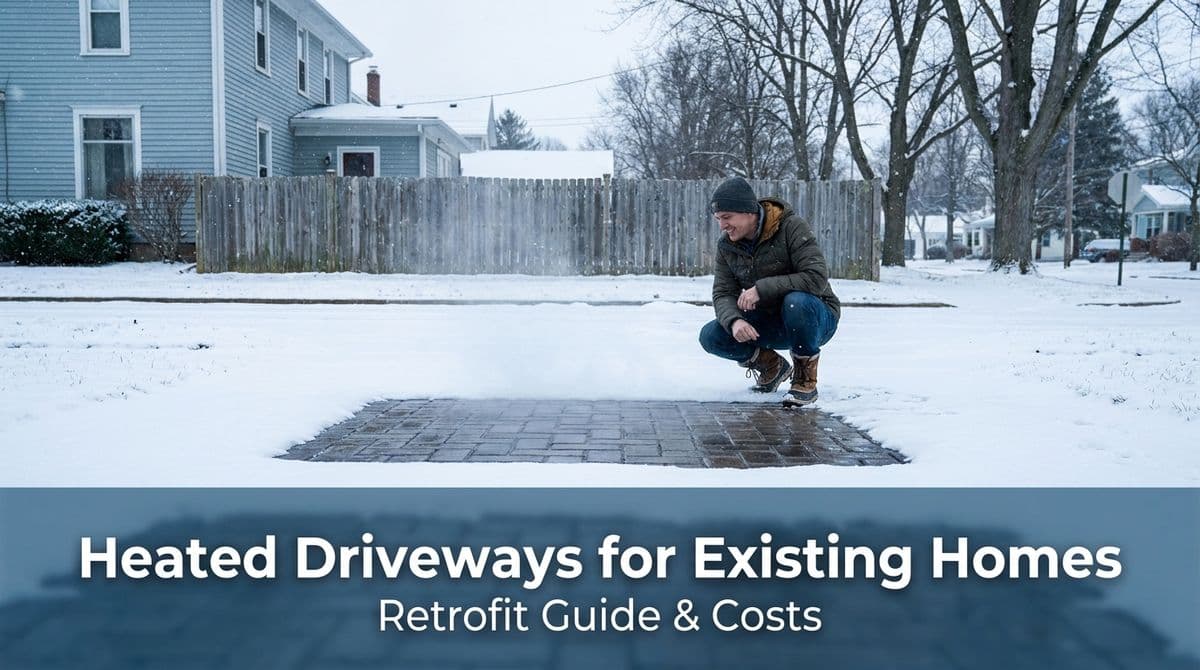 Blog post Heated Driveways for Existing Homes: Retrofit Guide & Costs image
