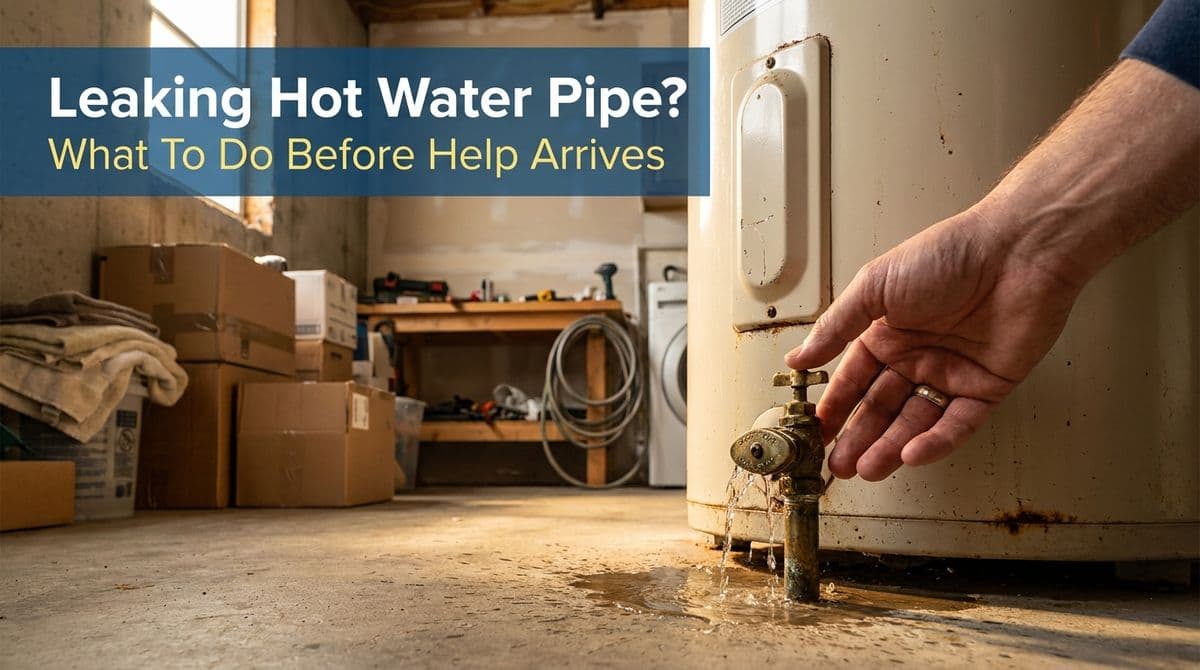 Leaking Hot Water Pipe? What To Do Before Help Arrives image
