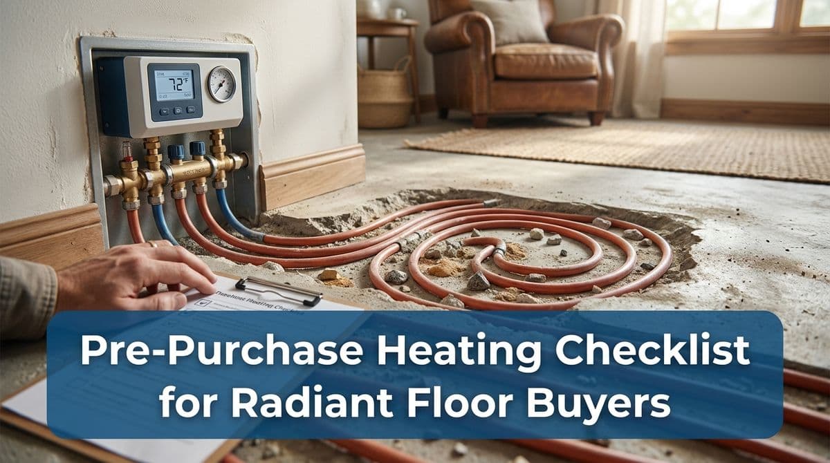 Pre-Purchase Heating Checklist for Radiant Floor Buyers image