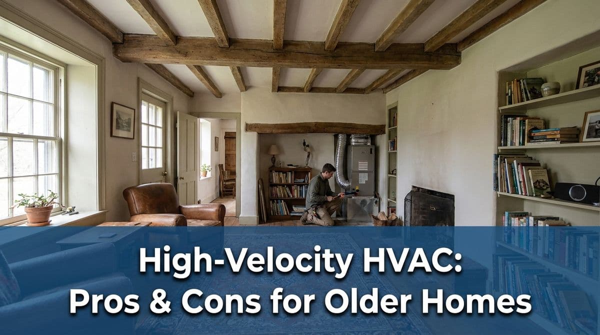 High-Velocity HVAC for Older Homes Without Ductwork image