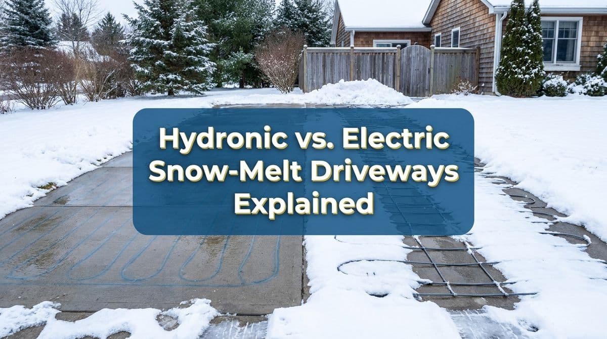Hydronic vs. Electric Snow-Melt Driveways Explained image